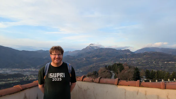 View of the Apuan Alps in northern Tuscany